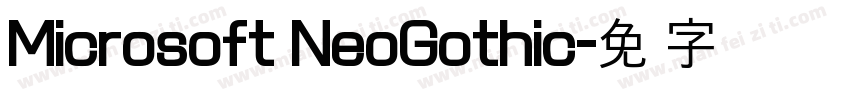 Microsoft NeoGothic字体转换